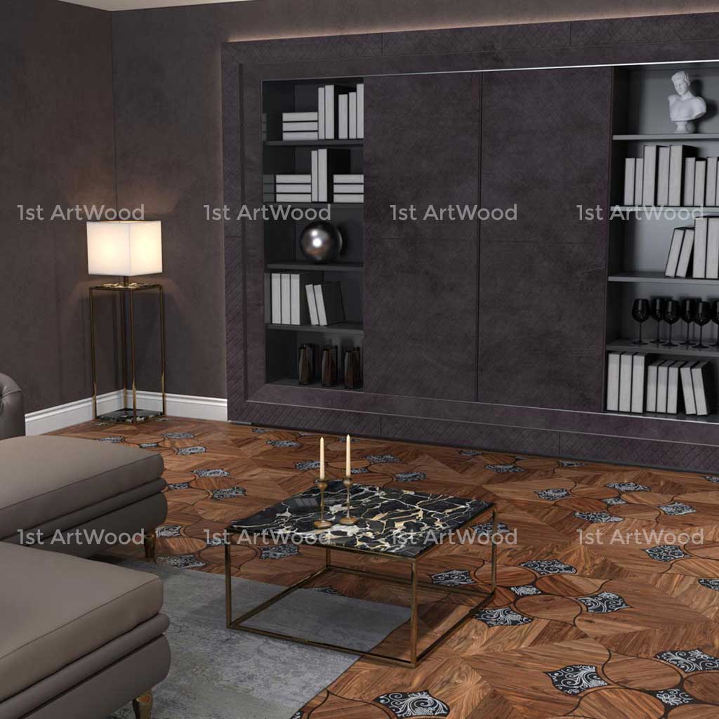 Sàn gỗ hoa văn DROP LEAF AT-V634